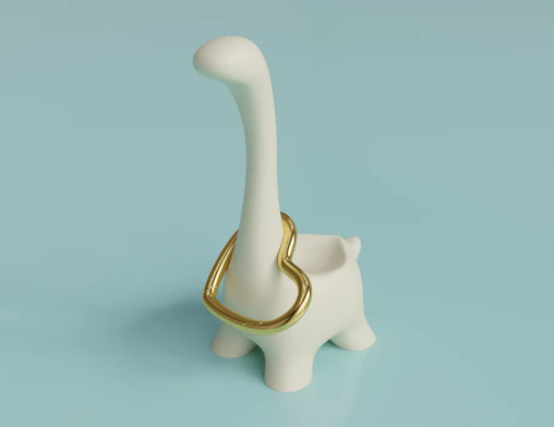 Dino Ring Holder 1 1.5 Hrs — 3D printed by Moon Studio 3D